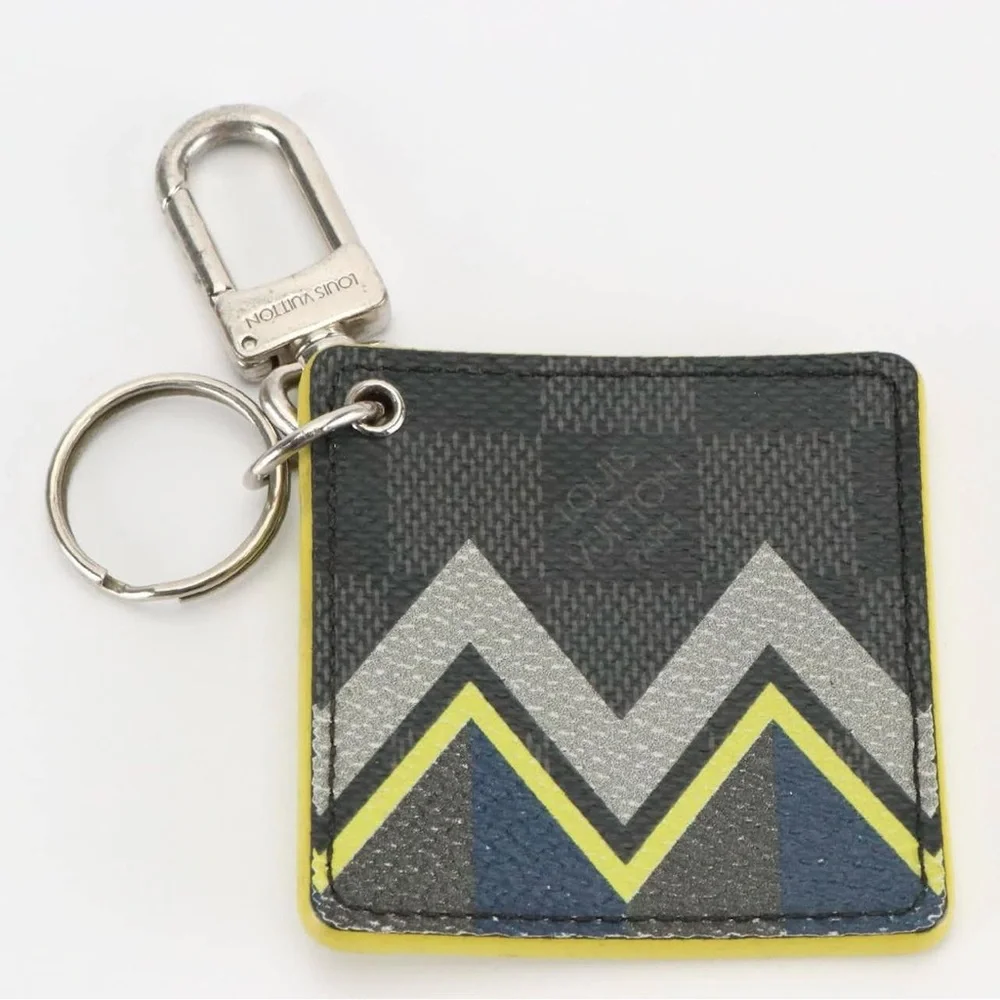LOUIS VUITTON Damier Graphite Limited Edition Key holder/bag charm